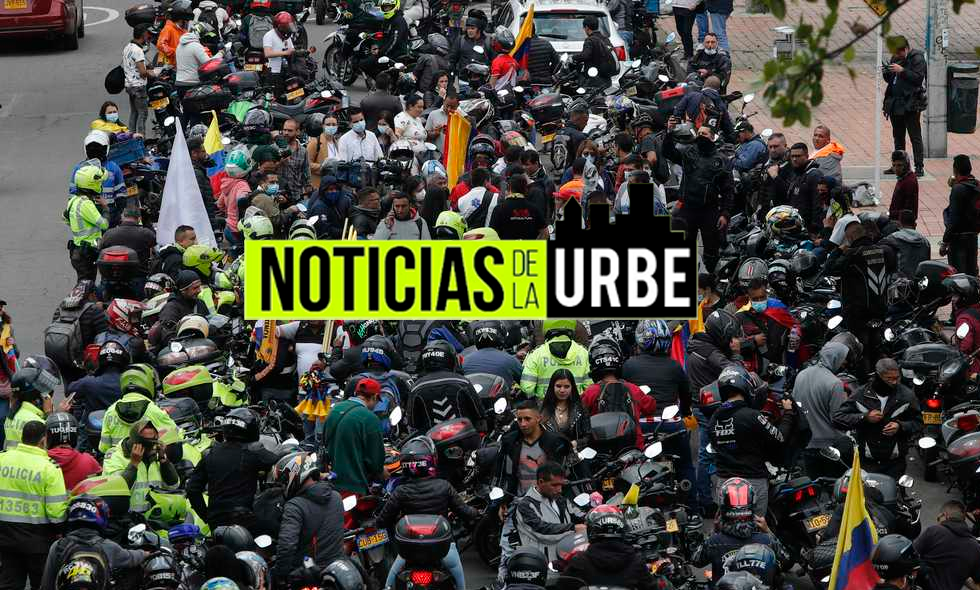 Protestas de motociclistas en Bogotá por prórroga del decreto que restringe el parrillero hombre￼