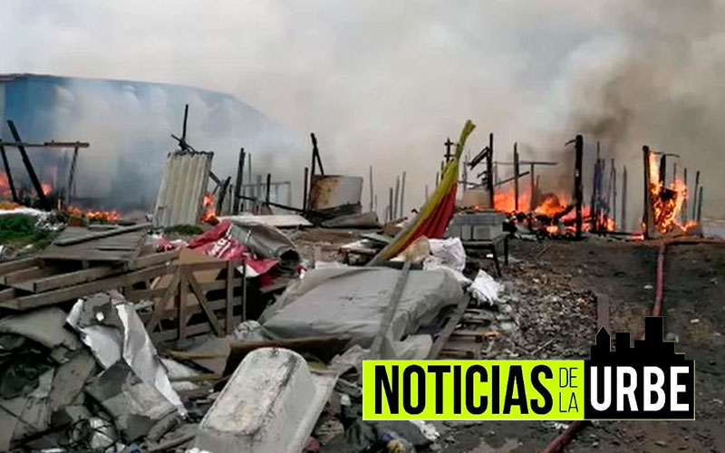 Locales comerciales perjudicados por fuerte incendio al norte de Bogotá