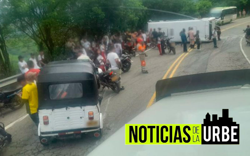 Accidente en la carretera Medellín-Urabá