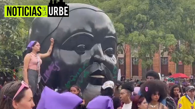 Pese al apoyo ciudadano, en Medellín se registraron varios actos de vandalismo durante las marchas feministas del 8M