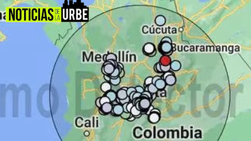 Temblor sacudió a Colombia con epicentro en Santander