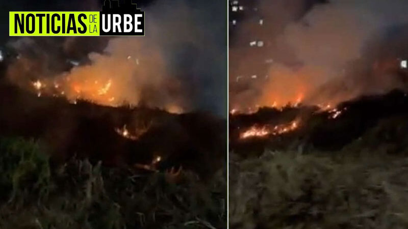 Se presentó fuerte incendio en el sector la Gabriela de Bello