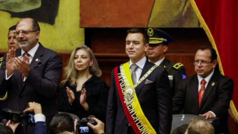 Daniel Noboa renueva la cúpula militar de Ecuador