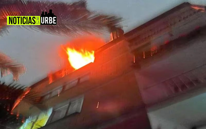 Fuerte incendio afectó edificio en el centro de Medellín