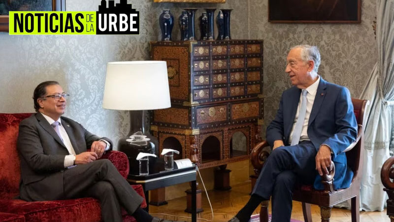Presidente Petro se reunió con su homologo en Portugal, Marcelo Rebelo de Sousa