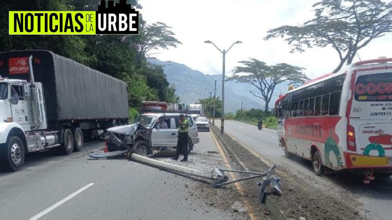 Accidente en la vía Medellín Bogotá causa congestión