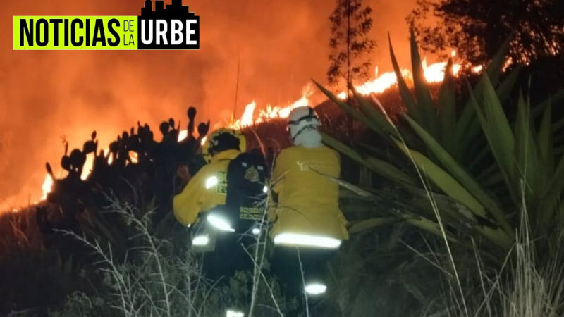 Fuerte incendio en Cundinamarca, Mosquera deja más de mil hectáreas de vegetación quemadas