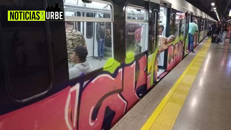 Metro de Medellín busca dar con los responsables que pintarrajearon uno de sus trenes. Ofrecen cuantiosa suma