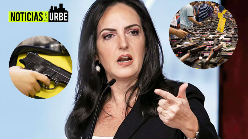 María Fernanda Cabal con uñas y dientes defiende el uso «legal» de armas por parte de civiles