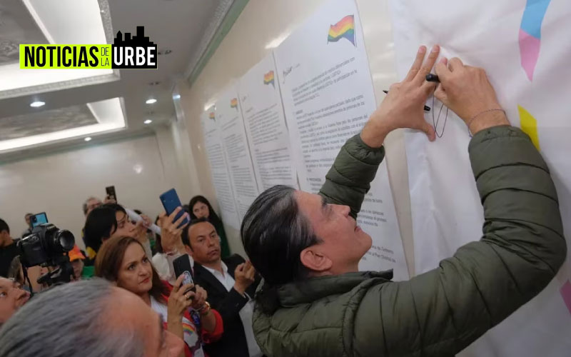 Gustavo Bolívar entabló charlas y firmó pacto con representantes de la comunidad LGBTIQ+