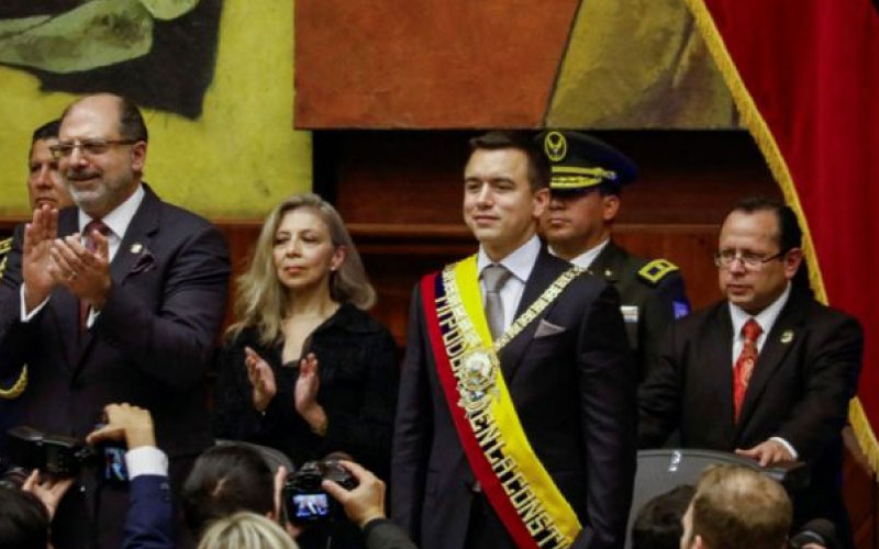 Daniel Noboa renueva la cúpula militar de Ecuador